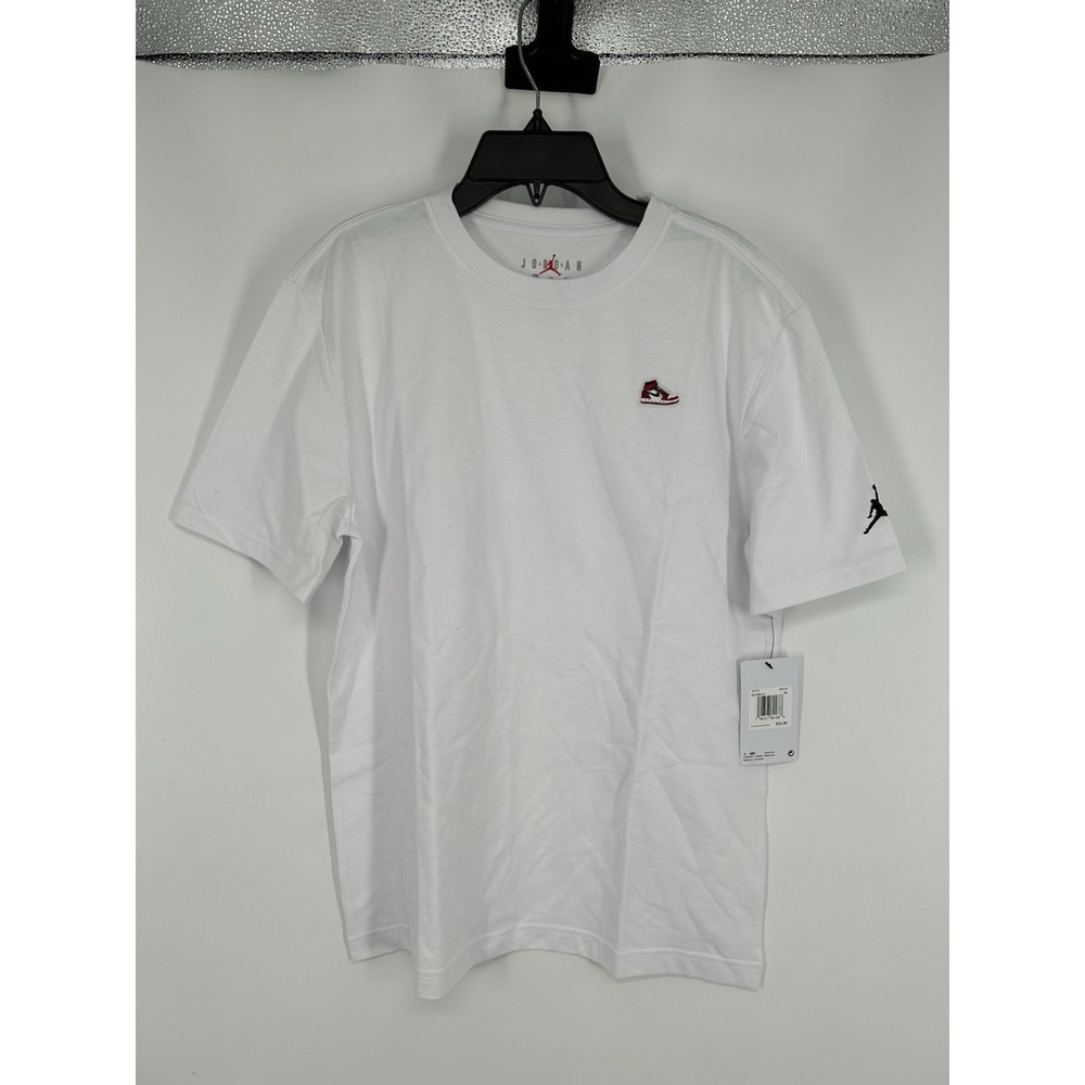 Air Jordan Graphic Shoe Sneaker Tee Short Sleeve 95C899-001 Youth Kids Boys‎ XL